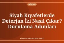 Siyah Kıyafetlerde Deterjan İzi Nasıl Çıkar? Durulama Adımları