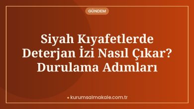 Siyah Kıyafetlerde Deterjan İzi Nasıl Çıkar? Durulama Adımları